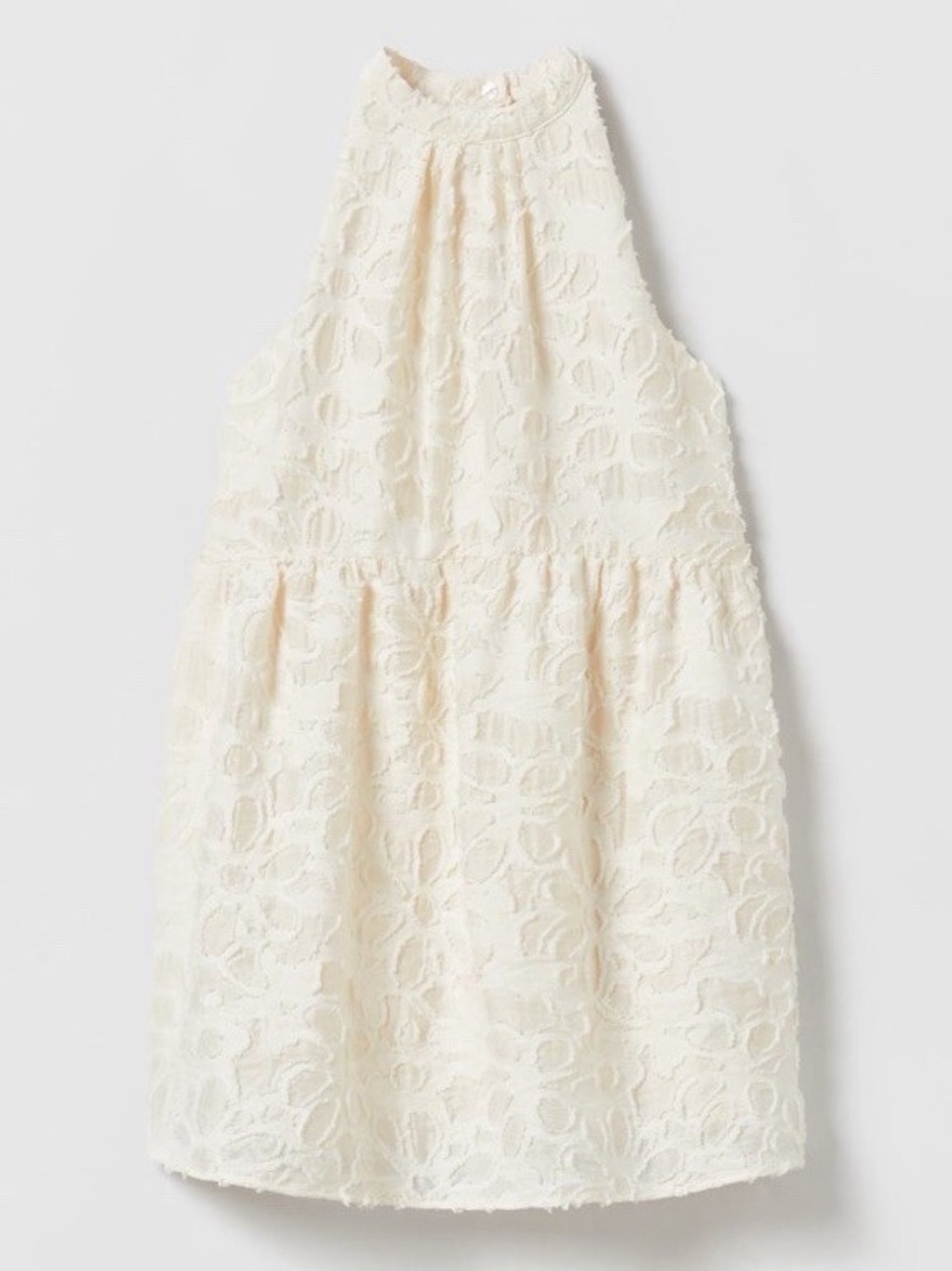 Zara Girls Ivory Lace Halter Dress -